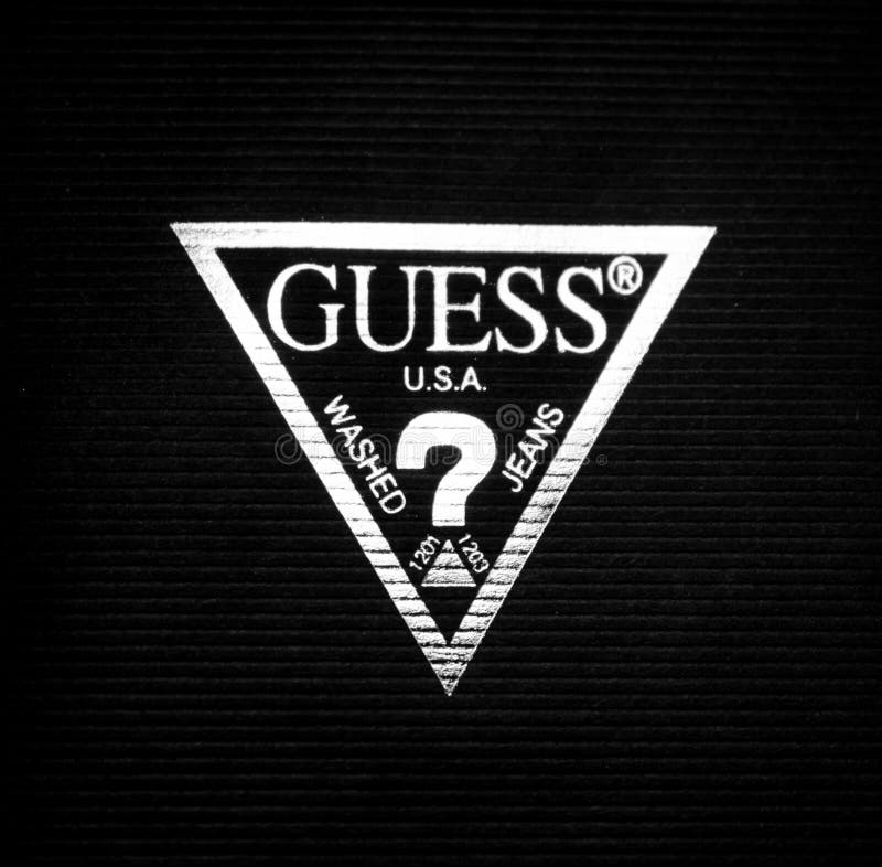 Guess logo editorial photo. Image of question, 166066216