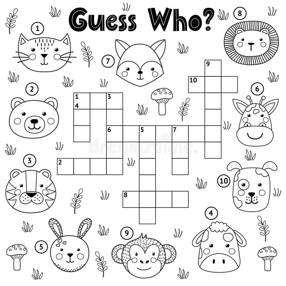 Monkey Crossword Stock Illustrations 142 Monkey Crossword Stock