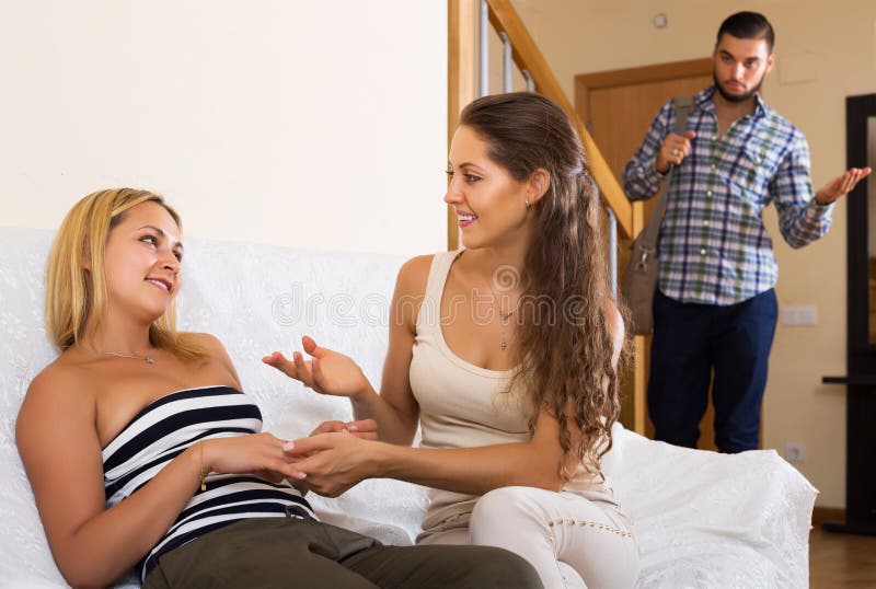 Guest Catching Partner With Lover Stock Image Image Of Heterosexual