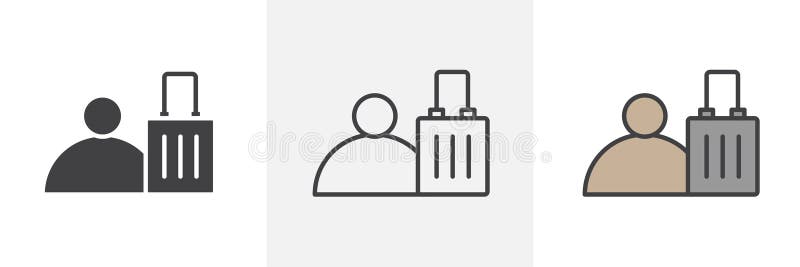 Guest icon vector royalty free illustration