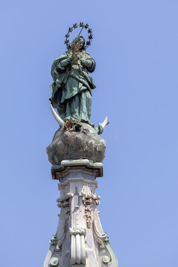 Guglia dellâ€™Immacolata in Naples. Italy