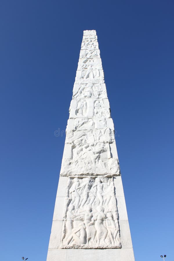 Guglielmo Marconi obelisk stock photos
