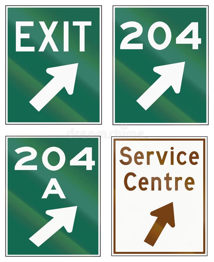 Guide road signs in Ontario - Canada