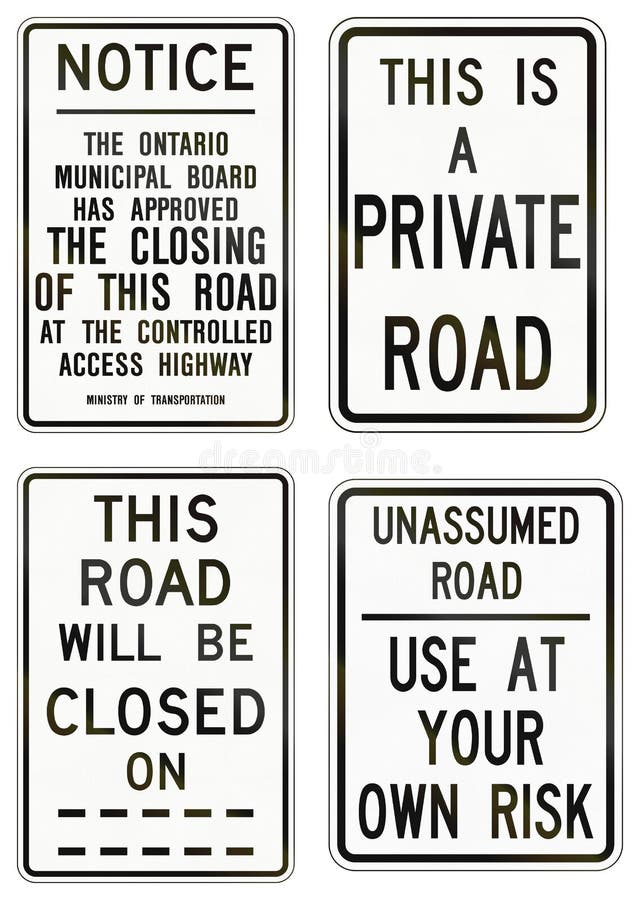 Road Signs Ontario Stock Illustrations 69 Road Signs Ontario Stock