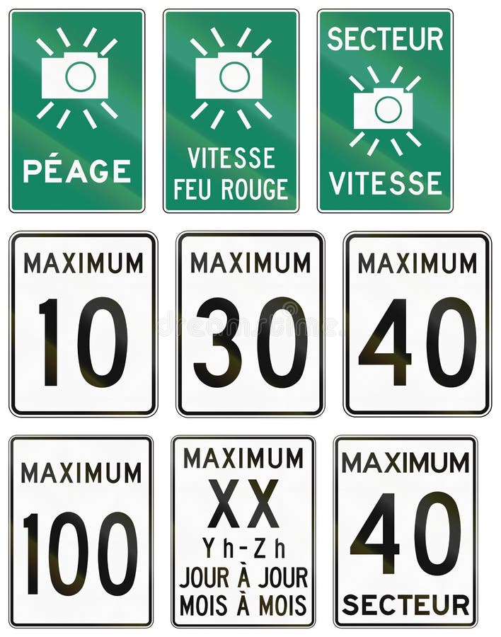 Quebec Traffic Signs