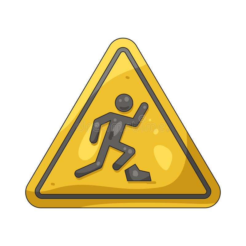 Trip Hazard stock illustration