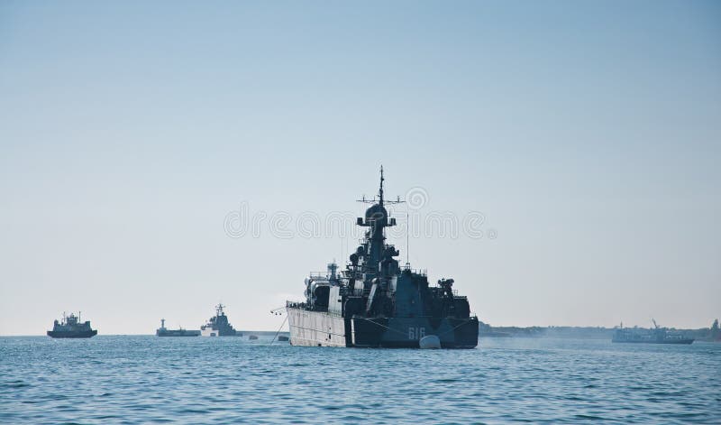 SEVASTOPOL, CRIMEA, UKRAINE - MAY 06, 2013: Guided Missile Corvette `Samum` 616, Ship of The Black Sea Fleet of the Russian Navy