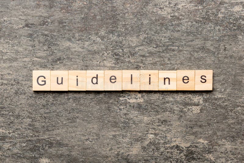 Guidelines Word Concept on Cubes Stock Image Image of information, policy 260466973