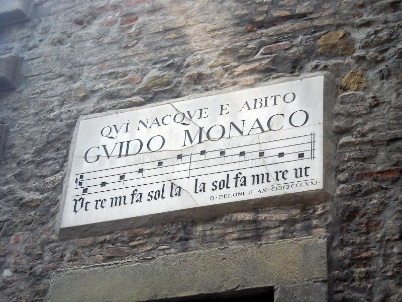 Casa di Guido Monaco fotografia stock libera da diritti