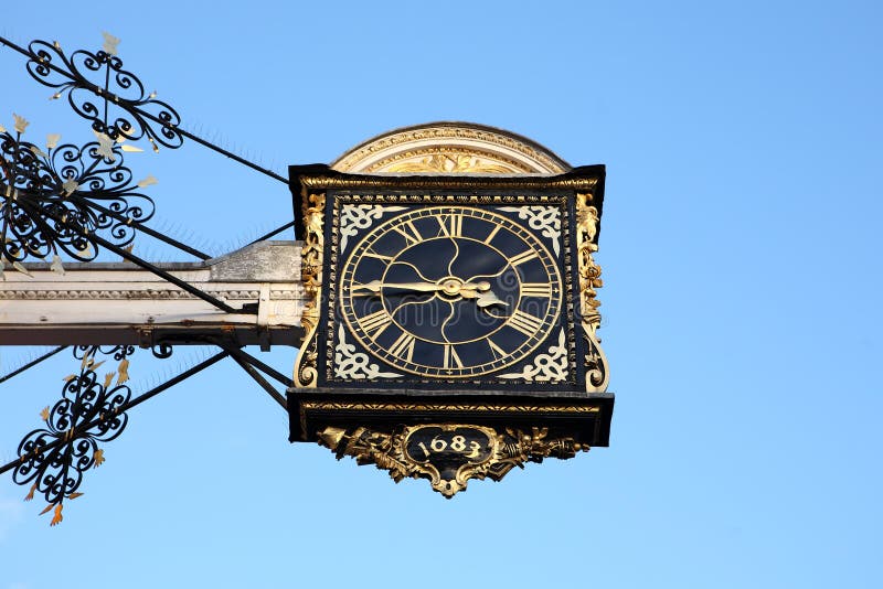 Guildford Clock, UK stock image. Image of timepiece, iron 4417385