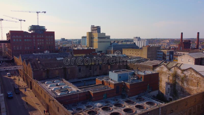 Guinness bryggeri och lagerhus i dublin st james gate view från ovan dublin ireland april 2022 arkivbilder
