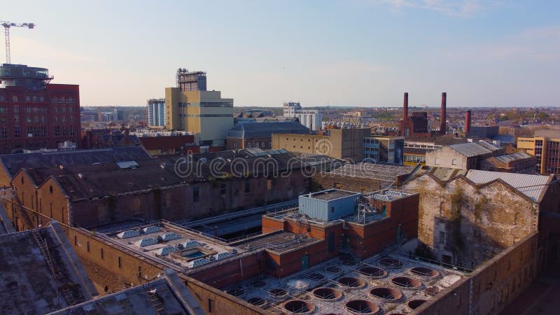 Guinness bryggeri och lagerhus i dublin st james gate view från ovan dublin ireland april 2022 royaltyfri fotografi