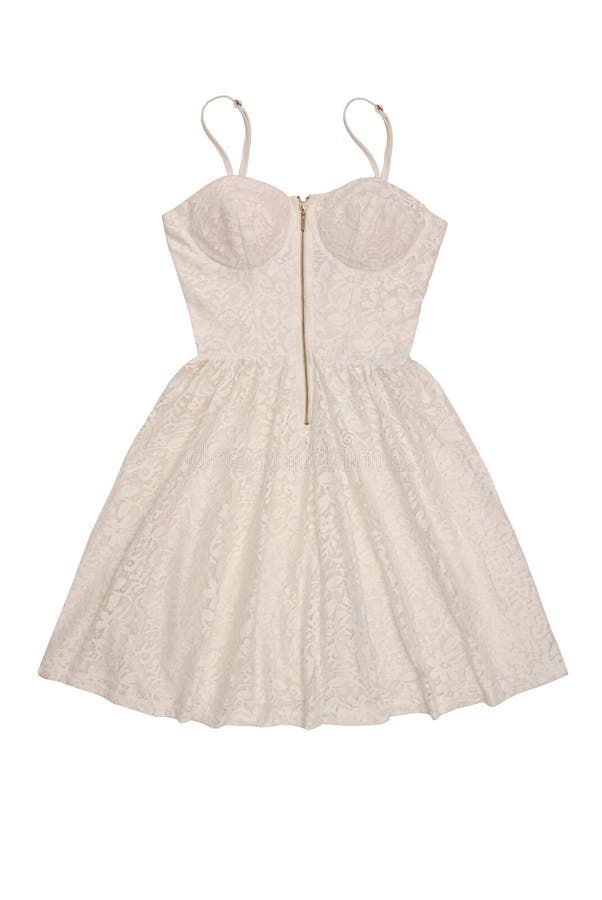 Guipure dress with zipper stock image. Image of fold 56642825