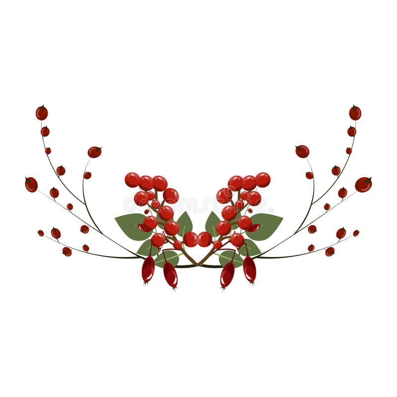Guirlande de vacances de diviseur de cadre de décoration de branche d'arbre de Noël illustration de vecteur Guirlande de vacances de diviseur de cadre de décoration de branche d'arbre de Noël illustration de vecteur