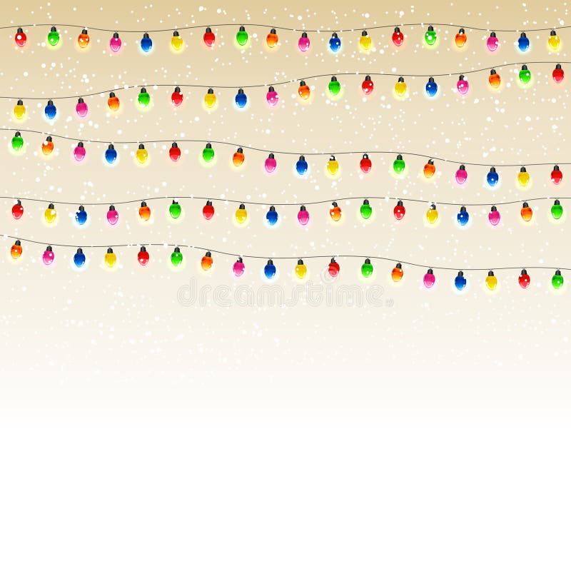 Guirnalda de la Navidad con nieve libre illustration Guirnalda de la Navidad con nieve libre illustration