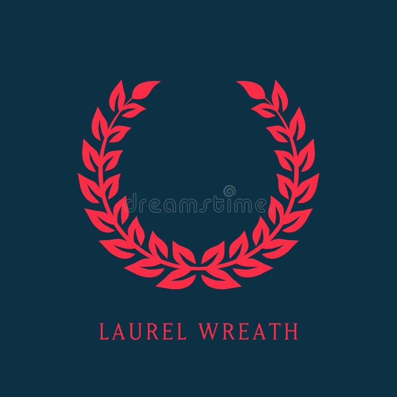 Guirnalda del laurel del vector stock de ilustración Guirnalda del laurel del vector stock de ilustración