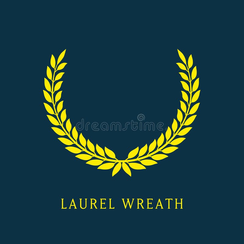 Guirnalda del laurel del vector stock de ilustración Guirnalda del laurel del vector stock de ilustración