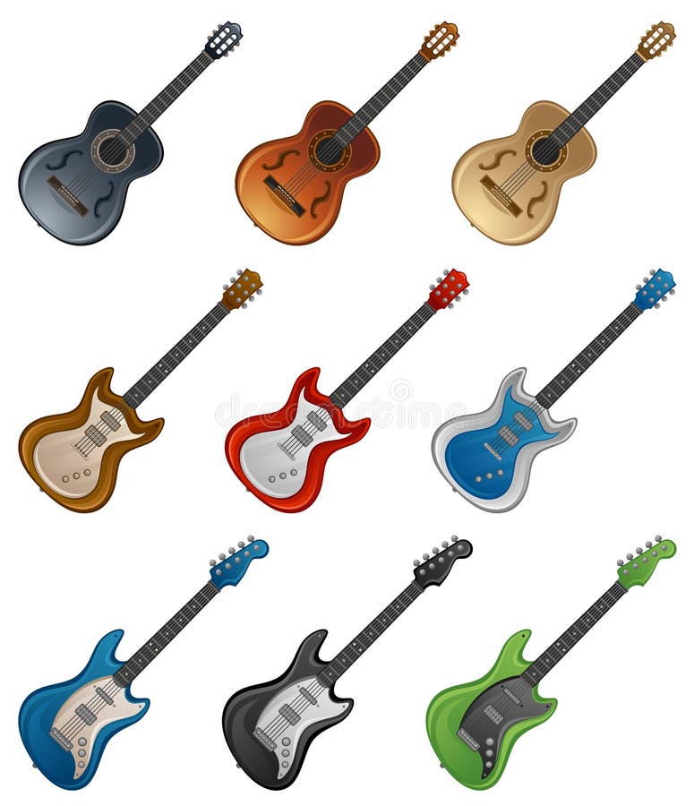 Guitar stock illustration