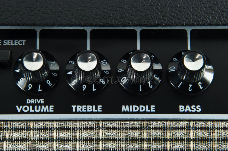 Guitar Amplifier Control Panel Stock Photo Image of leather