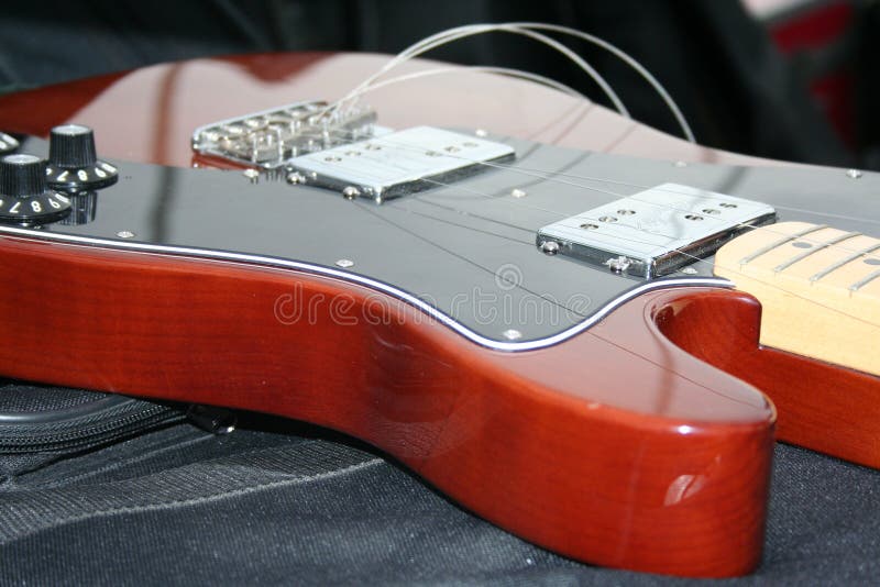 Guitar with broken chords royalty free stock images