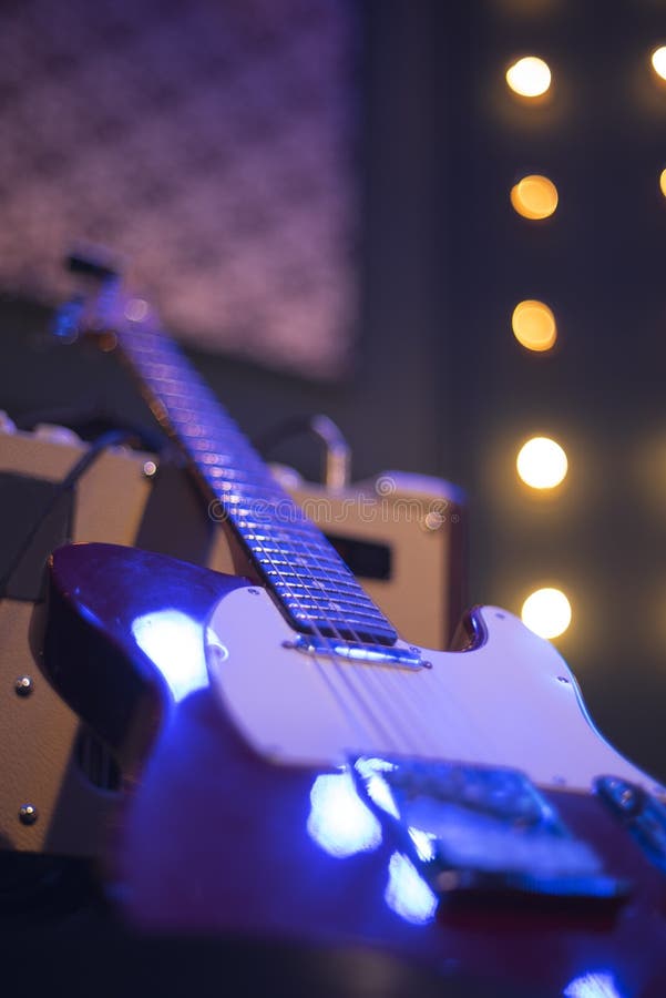 Guitar at a concert stock image. Image of guitar, dance 144073287