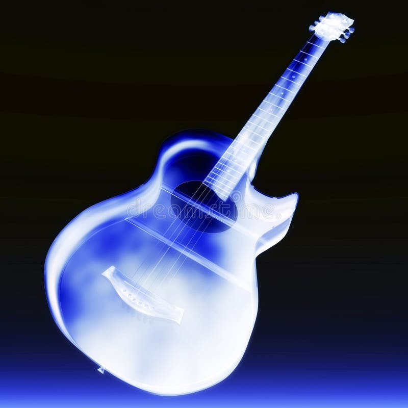 Guitar stock illustration. Illustration of hear, render 36907567