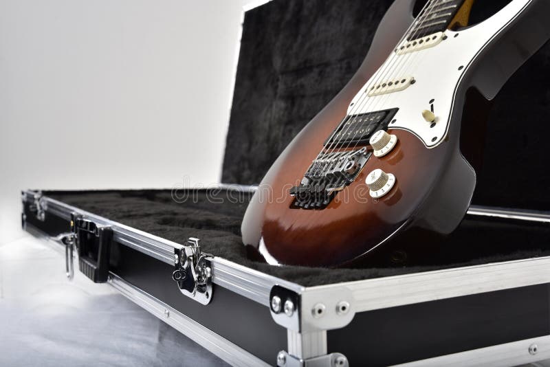 Guitar Effects Equipment on White Background Stock Photo Image of hand, background 152234368