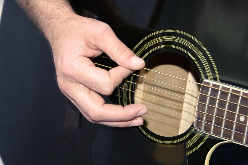 Guitar Hand stock photo. Image of music, guitar, black 629478
