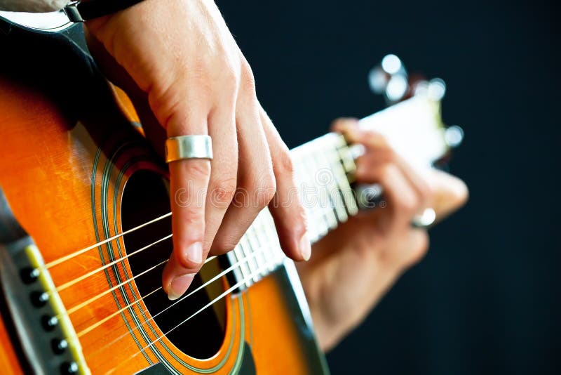 The Guitar In The Hands Of The Guitarist Stock Photography Image 22126012