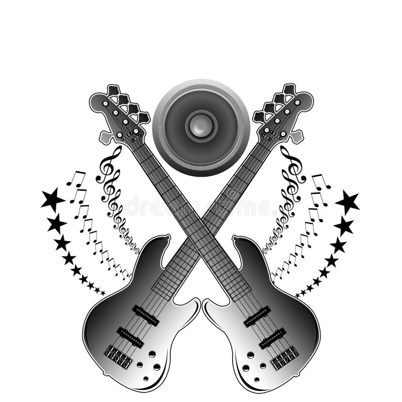 Guitar Music Notes Stock Illustration Illustration Of Illustration