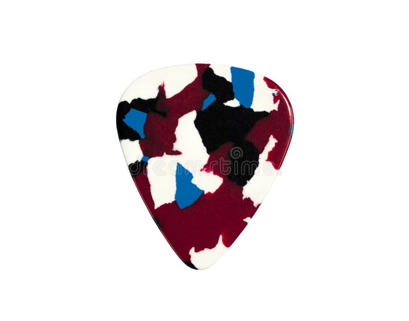 Guitar Pick Isolated on White Stock Image - Image of musician