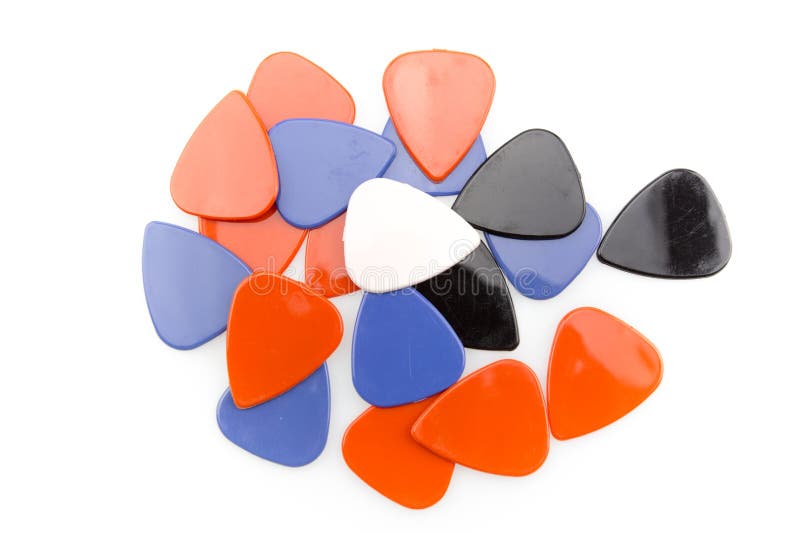 Guitar picks stock image. Image of musical, music, brown 89820813