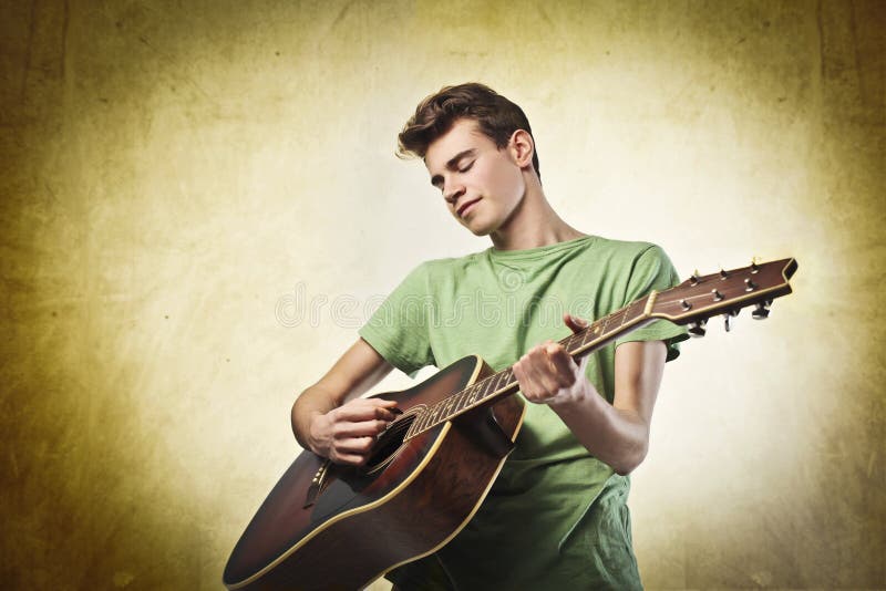 Guitar player royalty free stock photos