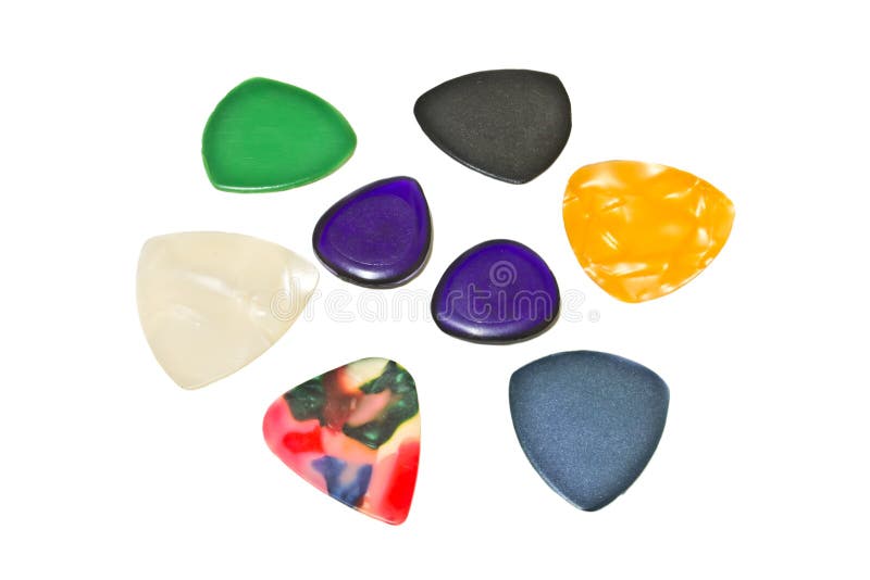 Two Plectrum Studio Isolated with Shadow Stock Photo Image of