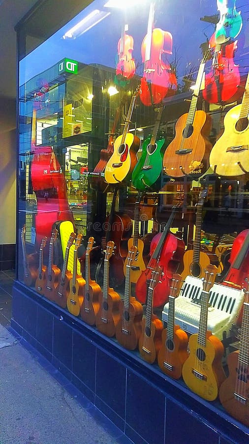 Guitar Shop in Halifax, Nova Scotia Editorial Stock Photo Image of