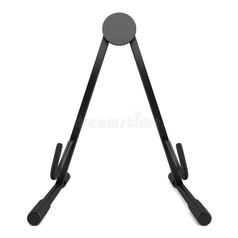 Guitar Stand Isolated On White Stock Illustration Illustration of