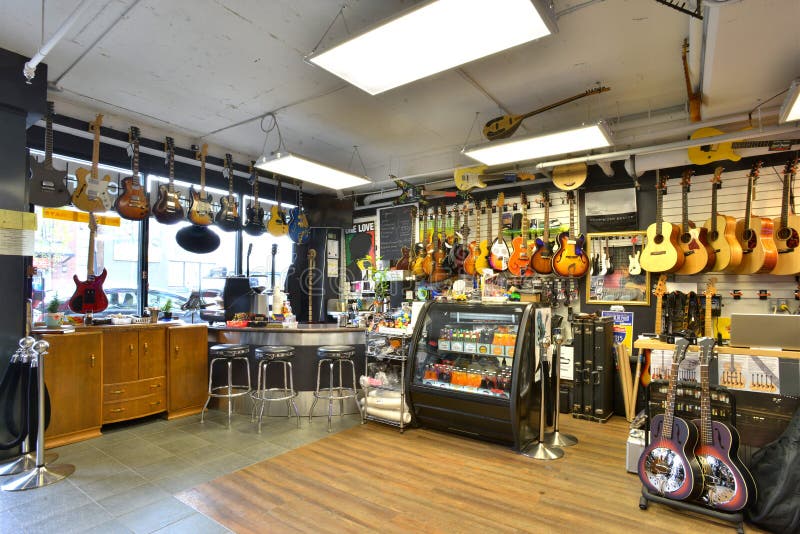 Guitar Store Full of Guitars Editorial Stock Image Image of concert
