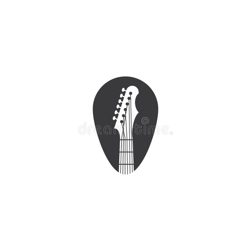 Guitar Wave Logo Template vector symbol vector illustration.