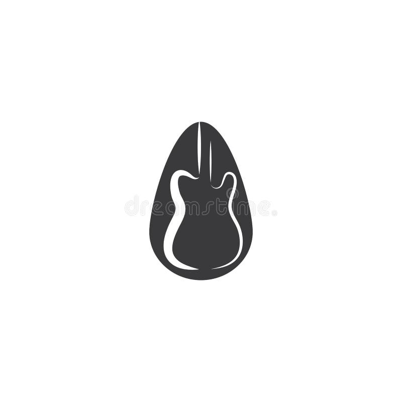 Guitar Wave Logo Template vector symbol vector illustration.