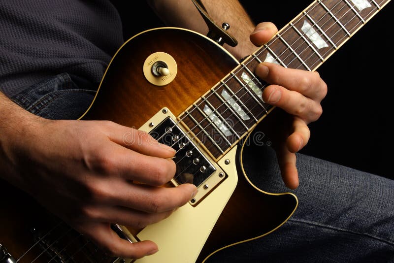 Guitarist royalty free stock photos