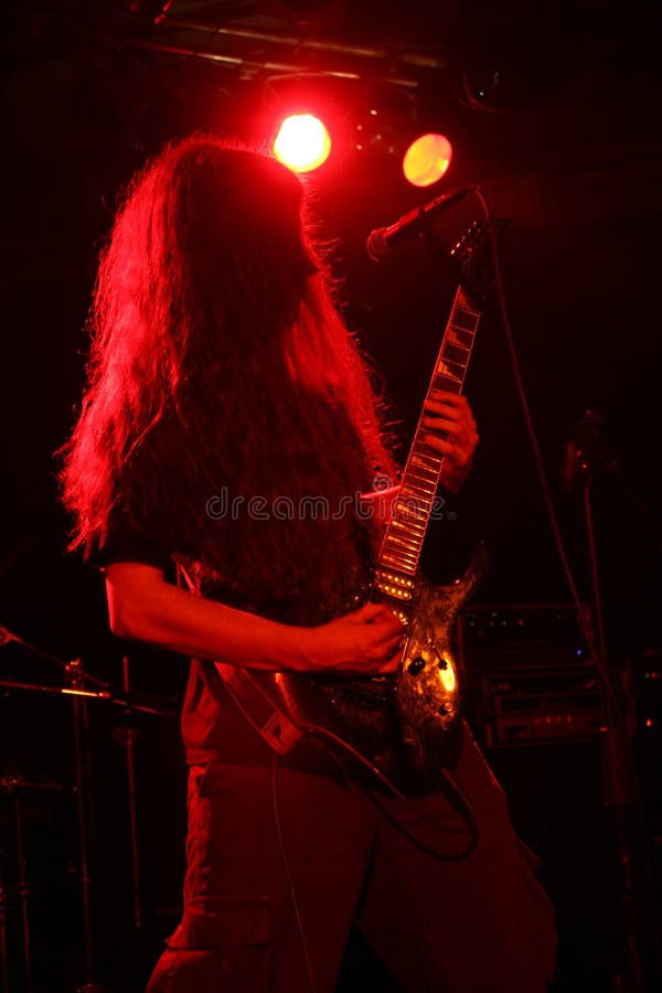 Guitar solo stock image. Image of bassist, concert, performance 1593963