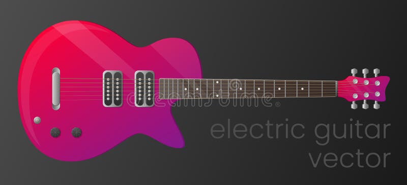 Guitarra eléctrica de la pendiente realista aislada en fondo oscuro El la mayoría detallado Color del vector, escalable y editabl stock de ilustración Guitarra eléctrica de la pendiente realista aislada en fondo oscuro El la mayoría detallado Color del vector, escalable y editabl stock de ilustración