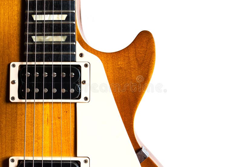 Guitarra elétrica velha no fundo branco fotos de stock royalty free Guitarra elétrica velha no fundo branco fotos de stock royalty free
