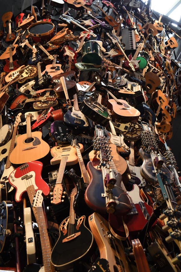 Guitars editorial photography. Image of destination, town 45619562