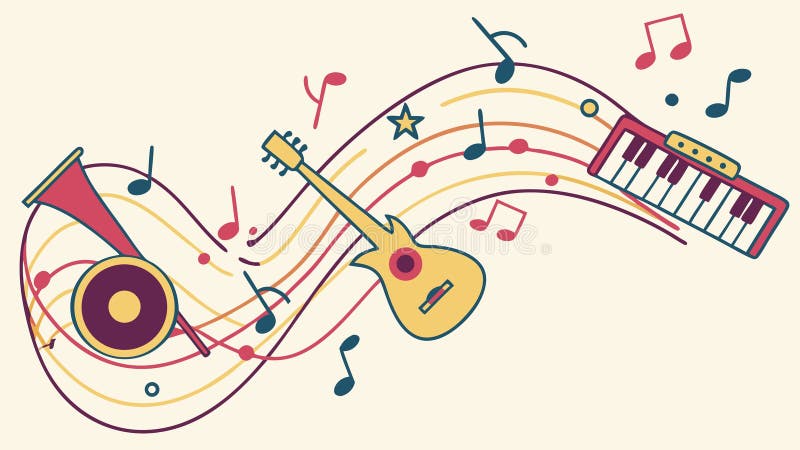Artistic Music Design Stock Illustrations – 116,419 Artistic Music