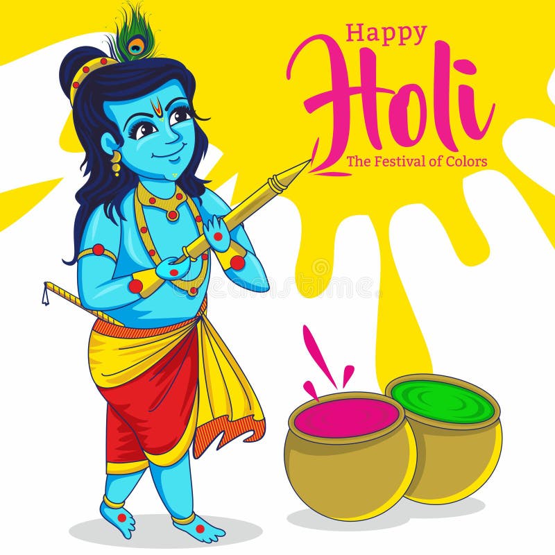 Krishna Playing Hol. Holi Celebration Stock Illustration - Illustration of nepal, dumpling: 147204071 Krishna Playing Hol. Holi Celebration Stock Illustration - Illustration of nepal, dumpling: 147204071