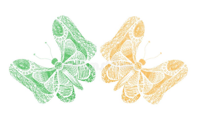 Gula och gröna fjärilar på en vit bakgrund Abstrakt illustration för sommar abstrakt fj?ril royaltyfri illustrationer Gula och gröna fjärilar på en vit bakgrund Abstrakt illustration för sommar abstrakt fj?ril royaltyfri illustrationer