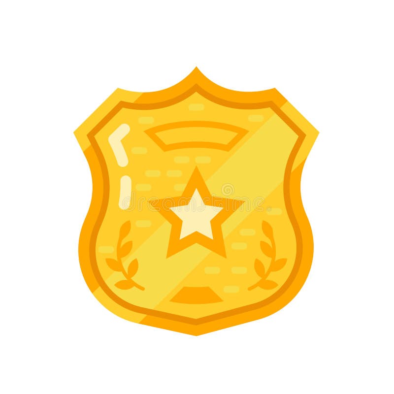 Guld- berättigande, polisen förser med märke, sheriffstjärnan onceptbeställning, efterlevnadlag vektor illustrationer Guld- berättigande, polisen förser med märke, sheriffstjärnan onceptbeställning, efterlevnadlag vektor illustrationer