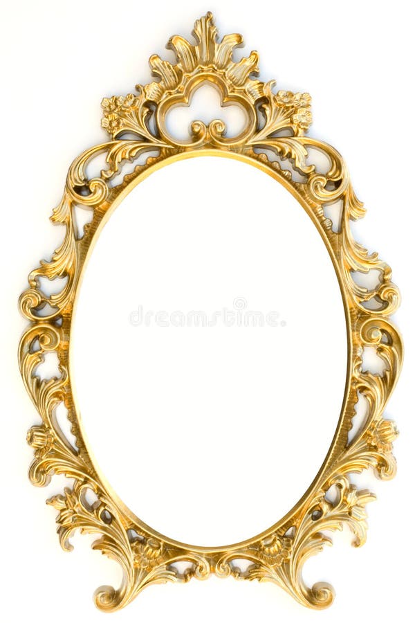 Gyllene bildram royaltyfria bilder
