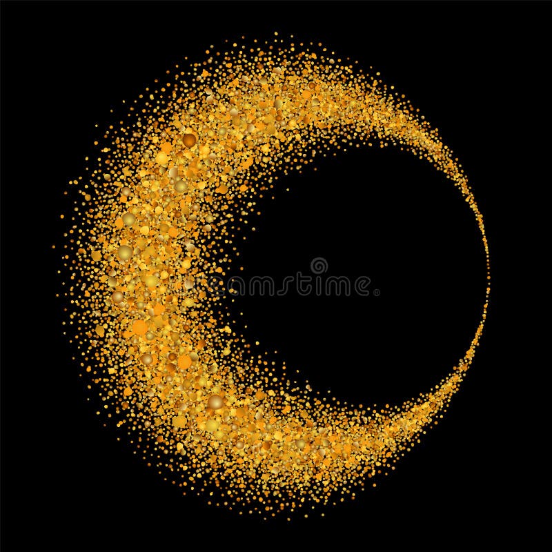 Guld- cirkel Ljus blänker effekt Guld- cirkel, isolerad svart bakgrund Ellipsmagibeståndsdel Omkullkasta texturerar vektor illustrationer Guld- cirkel Ljus blänker effekt Guld- cirkel, isolerad svart bakgrund Ellipsmagibeståndsdel Omkullkasta texturerar vektor illustrationer